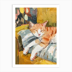 Cat In The Living Room 3 Art Print