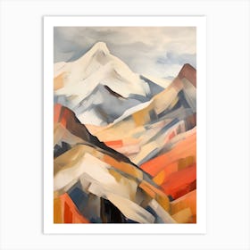 Mount Olympus Greece 6 Mountain Painting Art Print