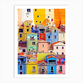 Colorful Houses (4) Art Print