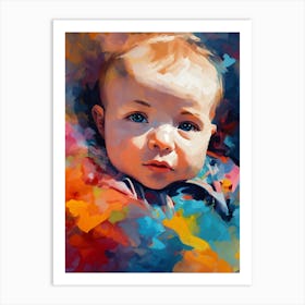 Portrait Of A Baby Art Print