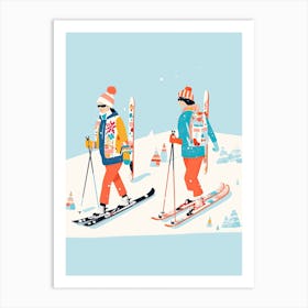 Andermatt   Switzerland Ski Resort Illustration 3 Art Print