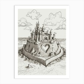 Sand Castle 3 Art Print