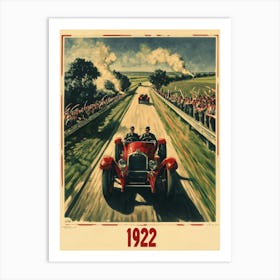 Aihrgdesign A Vintage Sports Poster For A 1922 Automobile Ral E182a2e3 Deb6 4f4a 8400 2aec5e6aa632 3 Art Print