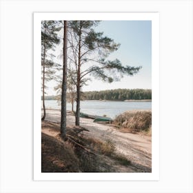 Lake Shore Scenery Art Print