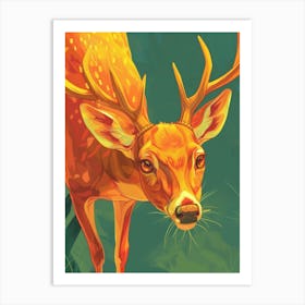 Deer Illustration 6 Art Print