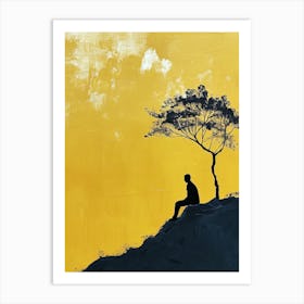 Lone Tree, Minimalism 7 Art Print