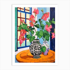 Flowers In A Vase Still Life Painting Bougainvillea 2 Art Print