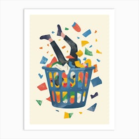 Laundry Basket 3 Art Print