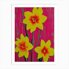 Daffodils 1 Andy Warhol Flower Art Print