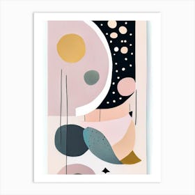 Moon Musted Pastels Space Art Print