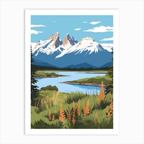 Chile 4 Travel Illustration Art Print