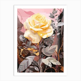 Rose 7 Flower Painting Art Print