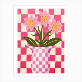 Snapdragons Flower Vase 3 Art Print