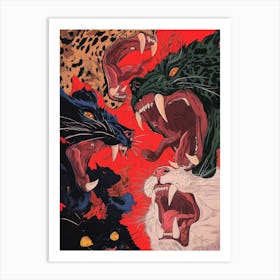 Savage Beasts Art Print