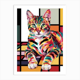 Cat In A Square Art Print