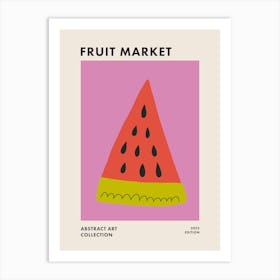 Fruit Market Colorful Abstract Kitchen Art 3 Art Print
