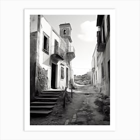 Gozo, Malta, Black And White Photography 4 Art Print