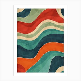 Abstract Wave Pattern 24 Art Print