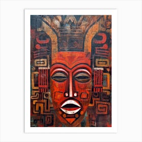 Rhythmic Echoes: Dance of African Art Art Print