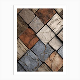 Tile Background Art Print