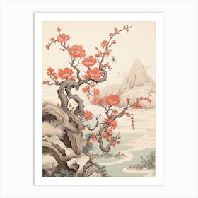 Japanese Quince Victorian Style 2 Art Print