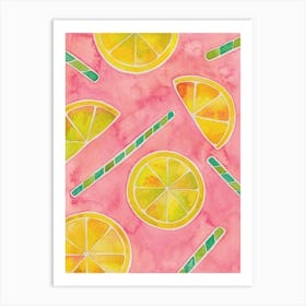 Lemonade Pink Art Print