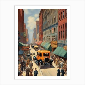 New York City Street Scene 7 Art Print