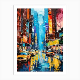 New York City Taxis Art Print