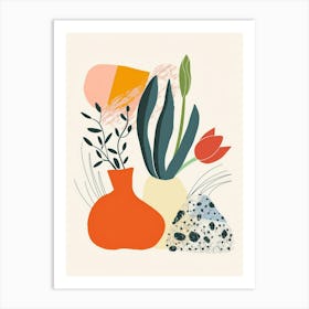 Cute Abstract Objects Collection 4 Art Print