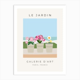 Le Jardin | 09 - Flowers And Vases Art Print