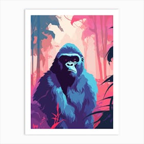 Gorilla In The Jungle 1 Art Print