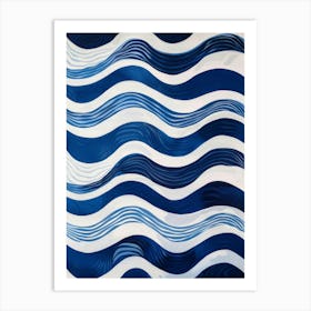 Blue Waves 2 Art Print