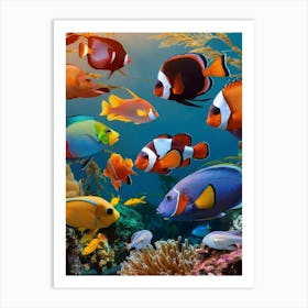 Tropical Fishes Art Print