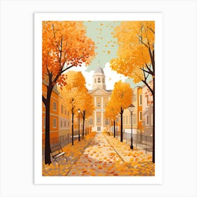 Budapest In Autumn Fall Travel Art 2 Art Print