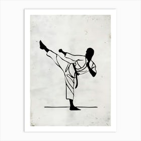 Karate Kick 2 Art Print