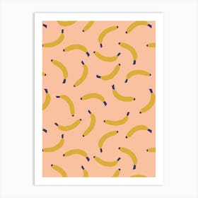 Banana Pattern Art Print