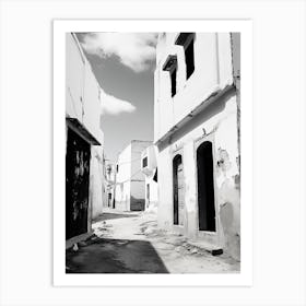 Essaouira, Morocco, Black And White Photography 3 Art Print