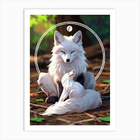 White Fox 2 Art Print