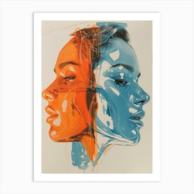 'Two Faces' 1 Art Print