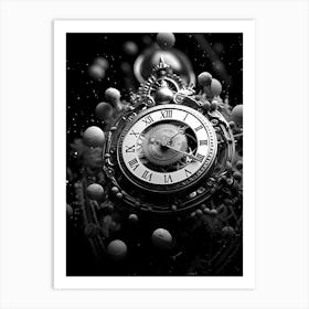 Clock Wallpaper Art Print