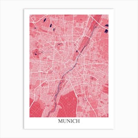 Munich Pink Purple Art Print