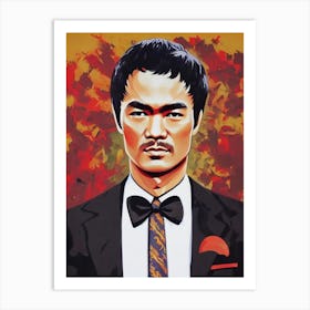 Bruce Lee Illustration Movies Art Print