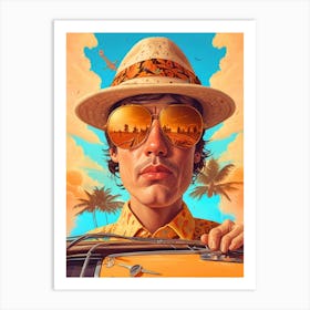 Man In Sunglasses Art Print