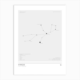 Virgo Sign Constellation Zodiac Art Print