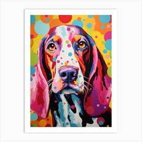 Basset Hound Pop Art Inspired 2 Art Print