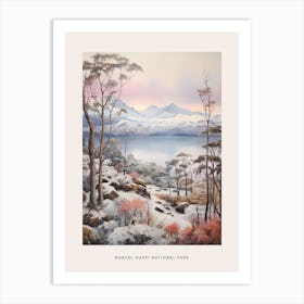 Dreamy Winter National Park Poster  Nahuel Huapi National Park Argentina 4 Art Print