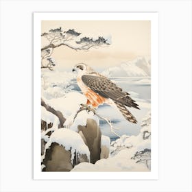 Winter Bird Painting Osprey 4 Art Print