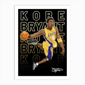 Kobe Bryant 3 Art Print