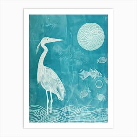 Blue Heron 12 Art Print