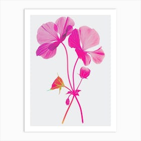 Hot Pink Nasturtium 1 Art Print